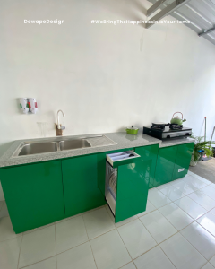 Kitchen Set Minimalis warna Hijau